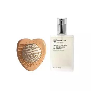 Snowfox Premium FOX Cassa Wood Hair Brush Известный парикмахер и визажист Введение Массаж головы Спа для волос Уход за волосами Мужчины Женщины Настоящее Волосы