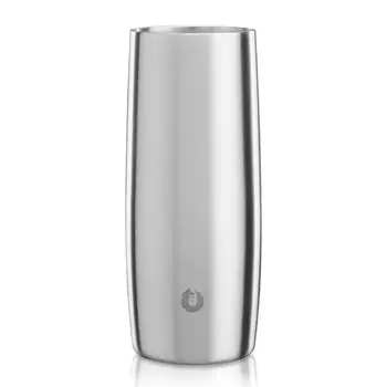 SNOWFOX Vacuum Insulated Highball Tumbler Glass Cold Double Layer Whiskey Glass Cocktail Tumbler Mug 410ml [] (Silver) серебряный