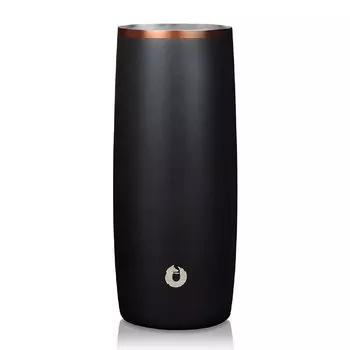 SNOWFOX Vacuum Insulated Highball Tumbler Glass Cold Double Layer Whiskey Glass Cocktail Tumbler Mug 410ml [] (Matte Black) чёрный