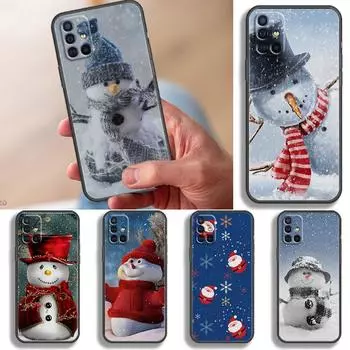 Snowman Merry Christmas Coque Silicone Case Funda for Samsung Galaxy A51 A01 A04 A03 A50 A40 A20 A30 A10 A70 A20e A20s A71 bag Samsung A10