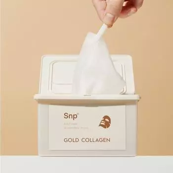 SNP Ежедневная маска Gold Collagen, 30 листов, корейская упаковка масок