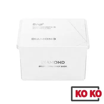 [SNP] Ежедневная осветляющая маска с бриллиантами, 350 г (30 листов) 1 box (30ea)
