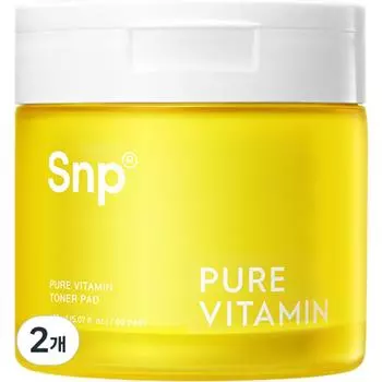 SNP Pure Vitamin Toner Pad 150ml, 60 sheets, 2 pieces