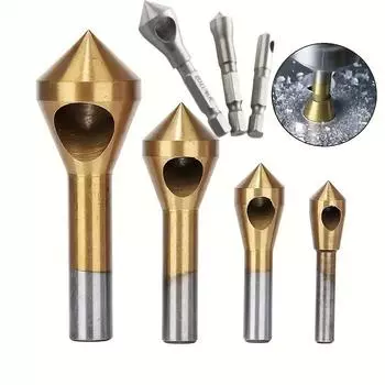 Снятие фаски Стальная пластина Алюминиевые детали Зенковка Сверло для снятия заусенцев Сверло для конических отверстий Фреза для снятия фаски с потайной головкой