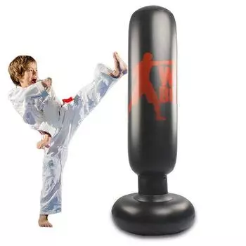 Снятие стресса, давления, развлечения, фитнес, мишень, мешок с песком, надувная боксерская груша, тумблер чёрный