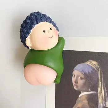 Снятие стресса Мультяшный щипок Расслабляющее настроение Снижение давления Имитация ягодиц Мялка Игрушка Смешной магнит на холодильник Многоцелевые магниты