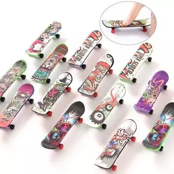 Снятие стресса унисекс, модные игрушки-непоседы, пластиковая накладка на палец, скейт, игрушка, детская модель скутера