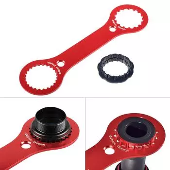 Снятие Установка Нижние Каретки Ключ Инструмент с Адаптером Велосипеды Нижние Каретки Ключ Велосипедный Инструмент Гаечные Ключи Универсальные