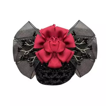 Снуды для женщин, заколка для волос, заколка с сетчатым шиньоном, крышка для булочки, декор с бантом, заколка для волос зелёный