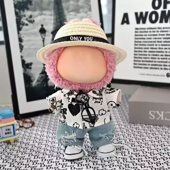 Snugly Labubu Clothes for Labubu Plush Clothes Interchangeable Outfit 17cm Doll Doll Accessories for the First and Second Generation Labubu Toy, Only,