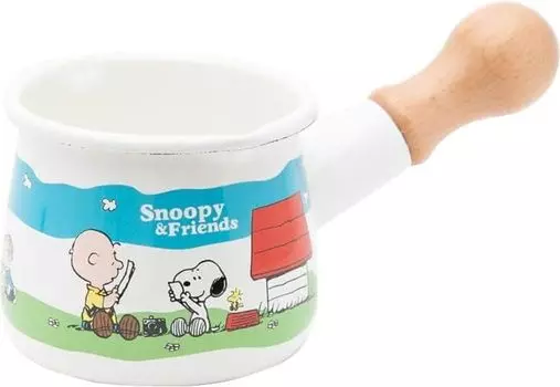 Снупи эмалированный Petit Milk Bread 550 мл SNJ-903 белый
