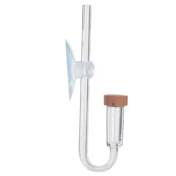 Со2 Рафинер Акриловый Прозрачный U-образный Мини Диффузор Со2 Аквариумные Аксессуары Для Аквариума S