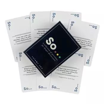 So Cards Conversation Starter - Вопросы Карточная игра для взрослых и семей Пара Спальня Возбужденная настольная колода для вечеринки