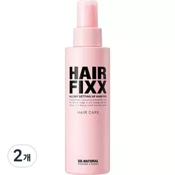 SO NATURAL Спрей-фиксатор для укладки волос All Day Setting Up, 155 мл, 2 шт.