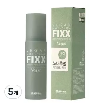 So Natural Vegan Makeup Calm Fixer, 100 мл, 5 шт.
