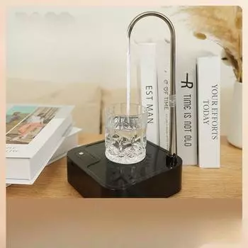 Со столешницей Количественный диспенсер для воды двойного назначения. Минеральная родниковая вода в бочках. Электрическая насосная установка. Автоматическое устройство для зарядки воды. 16*16*4.8cm чёрный