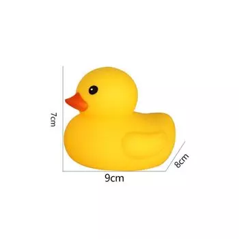Со звуком сжатия Желтая утка Детские игрушки для ванной Желтая утка Маленькая желтая утка Водная игрушка Забавные подарки D