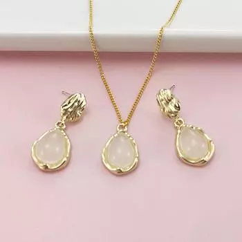 SOANLINO Винтажная мода High Sense серьги легкий роскошный темперамент ожерелье серьги комплект