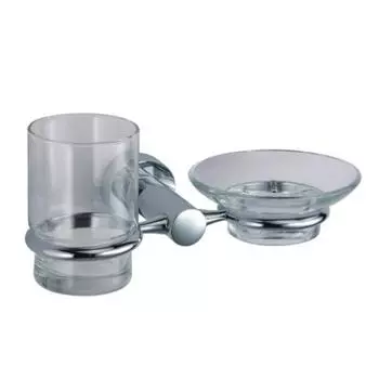 Soap Dish And Glass Holder Wasserkraft Donau K-9426
