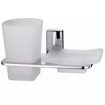 Soap Dish And Glass Holder Wasserkraft Leine K-5026