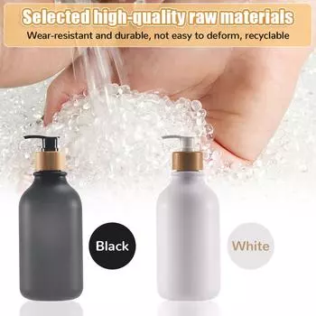 Soap Dispenser 300/500ml Thickened Refillable Shampoo Pump Bottle Lotion Container Soap Pump Tank Hand Wash Bathroom Accessorie белый