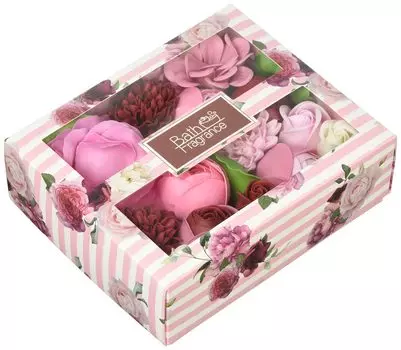Soap Flower Bath Salts Box Brillante Pink Gift Present 791048 Q-FLA розовый