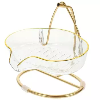 Soap Holder Tray Large Capacity Easy Clean Health Material PET Iron Draining Storage Box Organizer Desktop Practical Simple