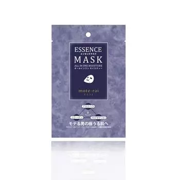 Soari Cosmetics Face Pack Moterai Moisture Essence Mask Маска для лица в индивидуальной упаковке Для исключительно гладкой кожи популярных мужчин mote-rai