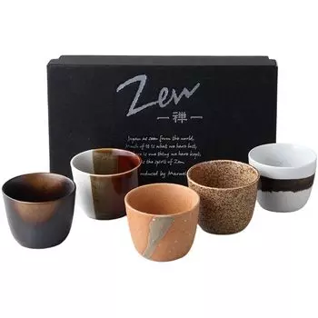 Soba choko x x Old kiln travel soba Chiyoku set Porcelain Mino ware Made in Japan Ale-net W8.2 D8.2 H6.5cm