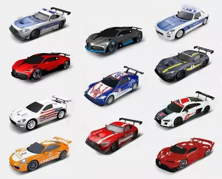 SOBA Slot Car Racing TRACK MASTER Car Random Set of 1/64 (Slot 2)