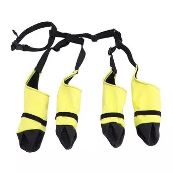 Собачьи ботинки леггинсы регулируемые полиэстер водостойкие противоскользящие повышенный комфорт собачьи леггинсы S(for 2-4kg)