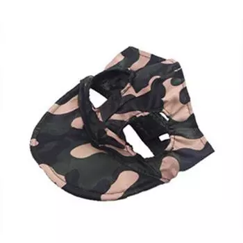 Собачья бейсболка Летняя шляпа-козырек для питомца и пляжа с отверстиями для ушей Регулируемый уличный солнцезащитный чепчик Одежда для маленьких и средних собак, кошек S