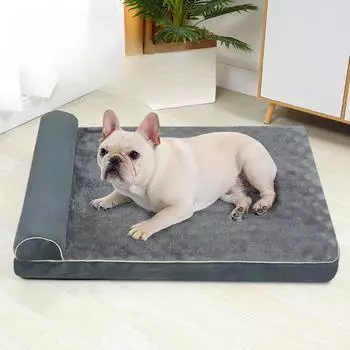 Собачья будка для сохранения тепла зимой для крупных собак, лежанка для собак золотистого ретривера, лабрадора, спальный коврик, съемный и моющийся, для собак на все времена года S(40*30*9)CM