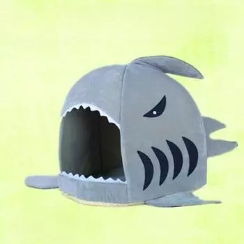 Собачья будка Кошачья будка Питомец Питомник Круглая комната Акулья пасть будка Чихуахуа Тедди Маленькая собачка будка S 42*40