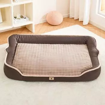 Собачья будка сохраняет тепло зимой и может быть полностью разобрана и вымыта. Диван-кровать для домашних животных. Коврик для средних и больших собак. Товары для животных. M: