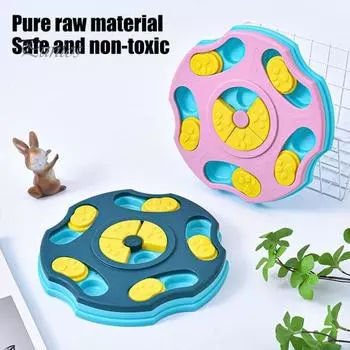 Собачья головоломка Slow Feeder интерактивная головоломка с едой игрушка-лакомство для домашних животных миска для медленного поедания для собак и кошек дрессировка розовый