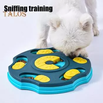 Собачья головоломка Slow Feeder интерактивная головоломка с едой игрушка-лакомство для домашних животных миска для медленного поедания для собак и кошек дрессировка розовый