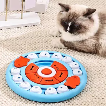 Собачья игрушка-головоломка для раздачи еды для домашних животных синий