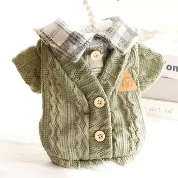 Собачья зимняя мода теплая одежда вязаная одежда для домашних животных для маленьких и средних собак чихуахуа щенок свитер для домашних животных йоркширский пес кошка свитер XS