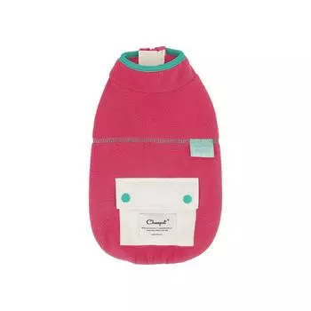 Собачий осенне-зимний теплый жилет конфетного цвета на двух лапах, флисовый карман, застежка-молния, одежда для маленьких и средних собак S