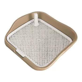 Собачий туалет с приподнятыми ограждениями, съемная сетка и стойка предотвращают разбрызгивание, большая площадь кофейный