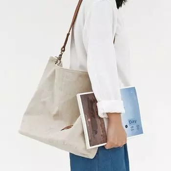 Sobag Light Gray K-style Harajuku Laid-Back Style Artsy Light gray-shoulder strap detachable