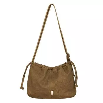 Sobag Retro One Shoulder Niche Design Artsy Caramel