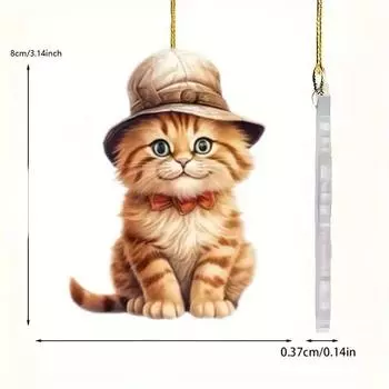 Собака Акриловый Уникальный Брелок-Подвеска Красочный и Милый Мультяшный Дизайн Для Праздничного Использования