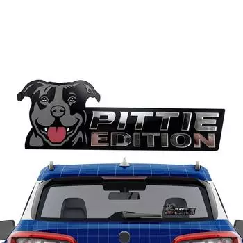 Собака Автомобильный значок Эмблемы и значки автомобиля Акриловые забавные автомобильные значки автомобиля Стильные автомобильные эмблемы и значки Значок Наклейка для автомобиля