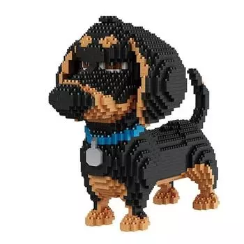 Собака Balody Dachshund Модель Блок Строительный Кирпич Совместимость с Игрушки для Детей Подарки