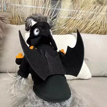 Собака Хэллоуин Косплей Pet Толстовка с капюшоном Французский бульдог Чихуахуа Одежда для маленьких и средних собак Щенки Толстовки Аксессуары для домашних животных