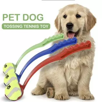 Собака играет в игрушку, бросая клубный мяч, ПП, игрушка для домашних животных, игрушка для метания щенка 1pcs