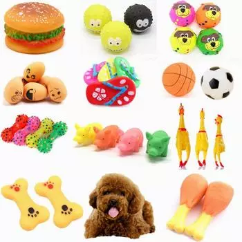 Собака, кошка, щенок, звук, скрипящая игрушка, обучение скрежетанию зубов, забавные игрушки для жевания, плюшевые звуковые игрушки 8cm