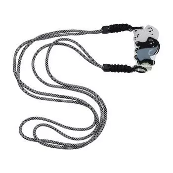 Собака Кроссбоди Телефон Зажим Задняя часть Мультяшный Телефон Подставка Зажим Задняя часть Шнурок Телефонная цепочка Black Dog